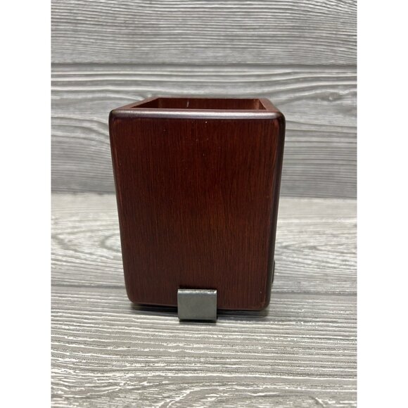 Desktop Wooden Golf Theme Pen Pencil Holder 4” Tall Gift For Golfer Office - Picture 3 of 6